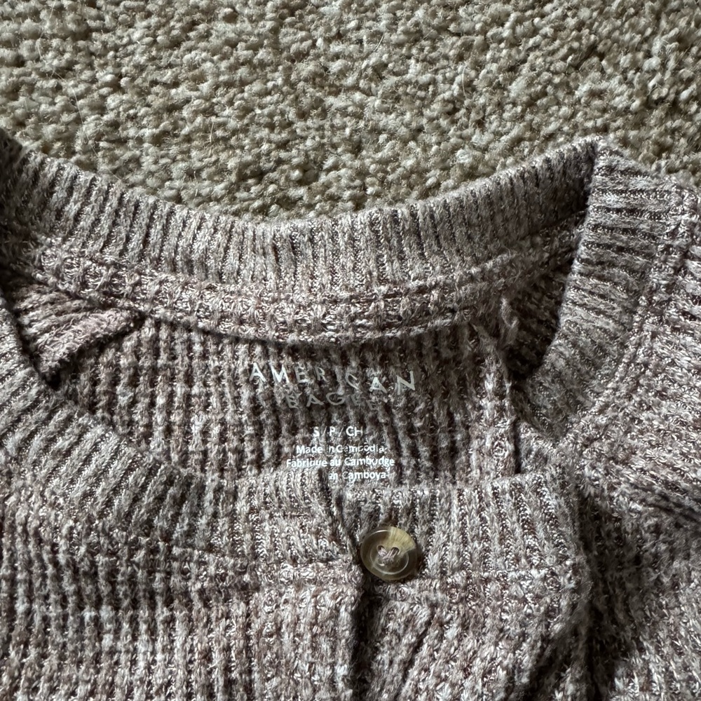 American Eagle Outfitters Women's Tan Cardigan